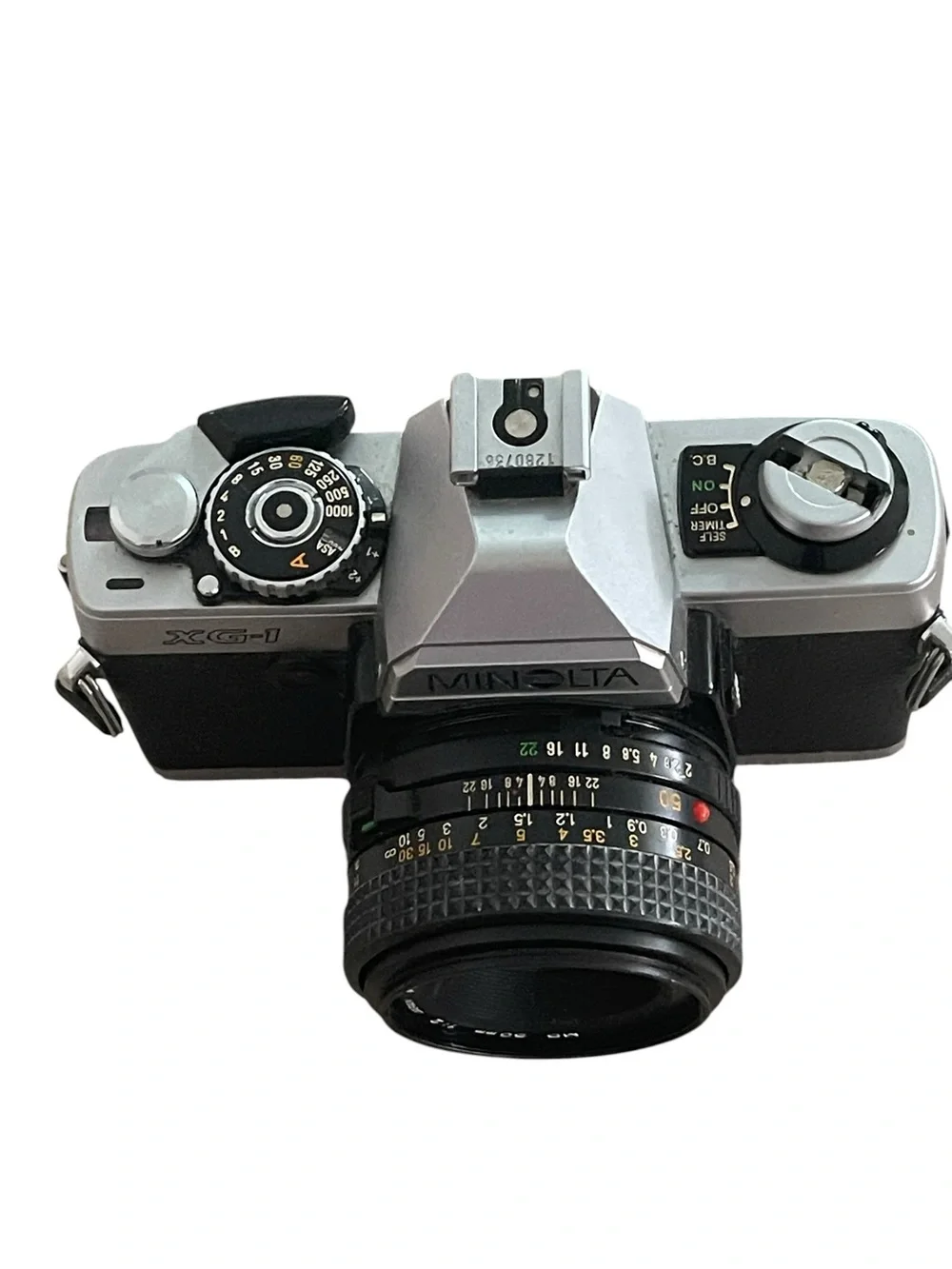 VNT Late 70s - Early 80s Minolta XG-1 35mm SLR Film MD 50mm f/2 lens Camera